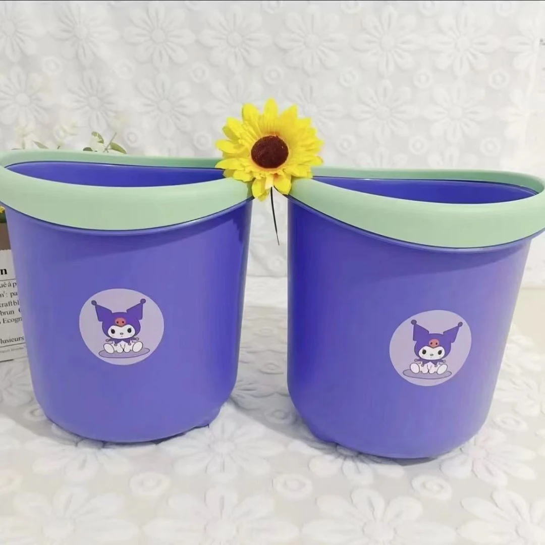 拍一发二塑料库洛米客厅垃圾桶家用宿舍卧室可爱厨房卡通洋气网红