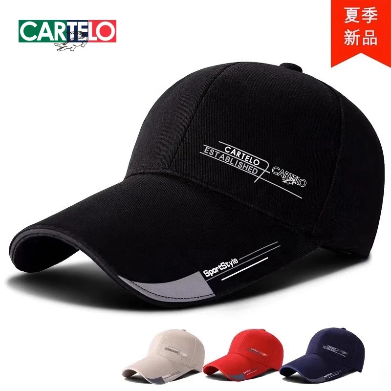 CARTELO/卡帝乐鳄鱼男春秋棒球帽韩版鸭舌帽女冬季时尚百搭遮阳帽