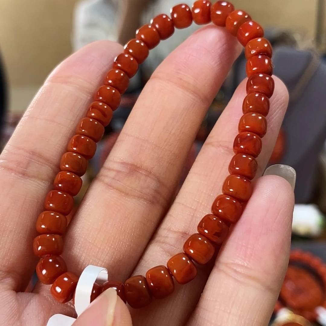 未镶嵌单圈6mm原矿南红玛瑙