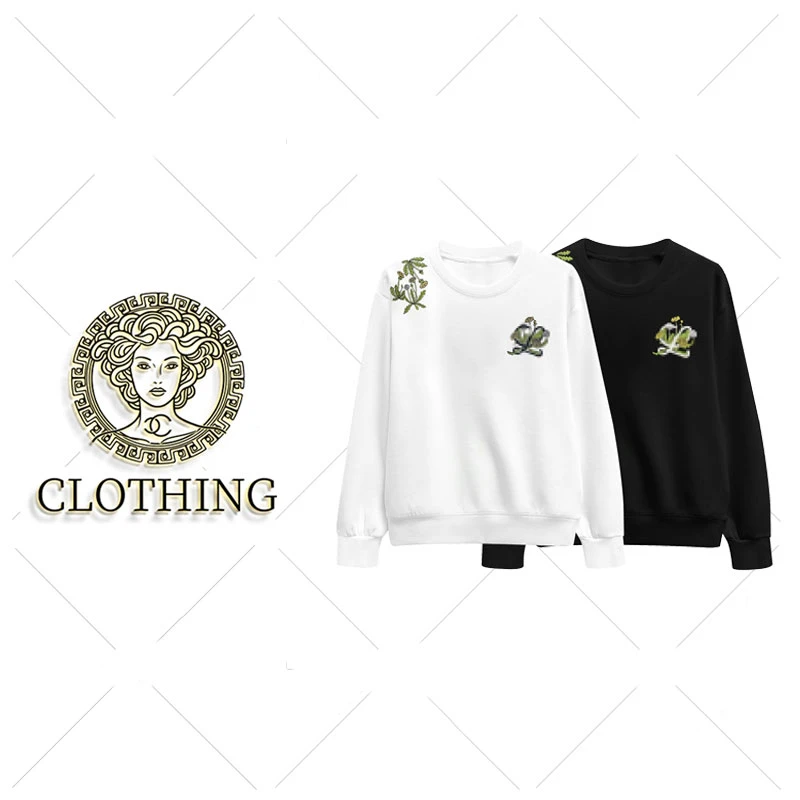 【CLOTHING/原创设计】68509#重工花卉刺绣长袖T恤2025休闲个性上衣