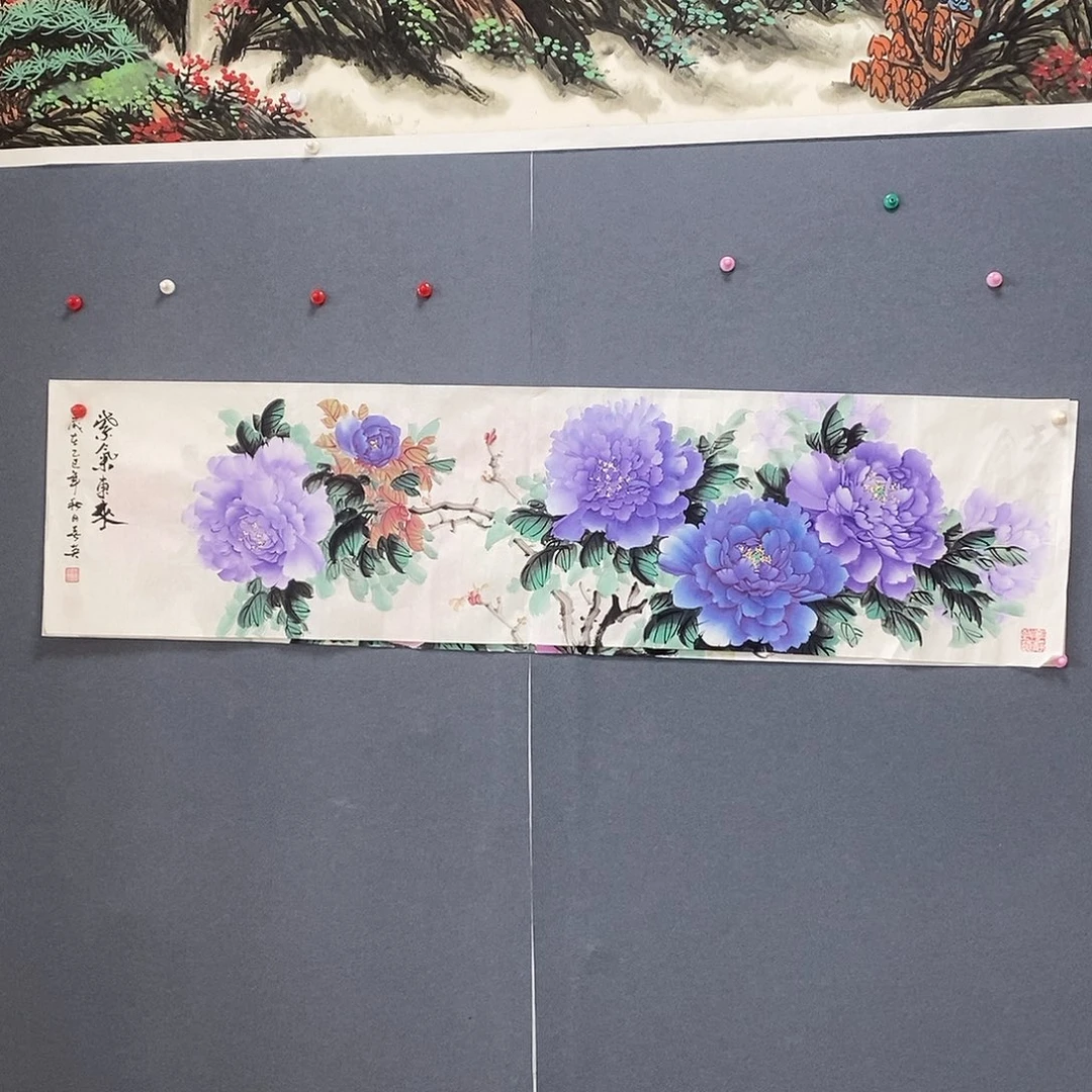 国画赵春英35/140手绘画芯