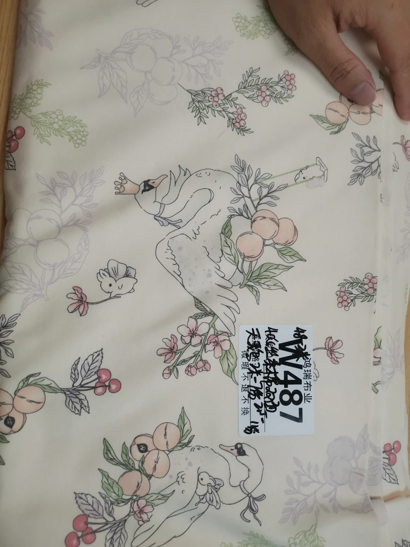 W487天鹅丝柔棉双面鸿瑞布业