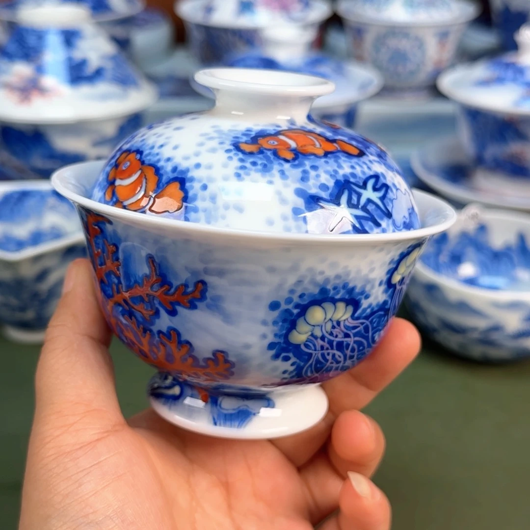 景德镇纯手绘茶具圆圆251