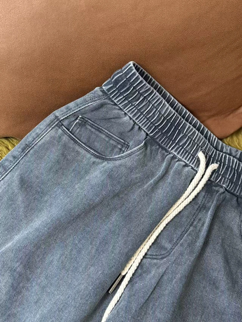 美式休闲裤纯棉宽松阔腿裤百搭