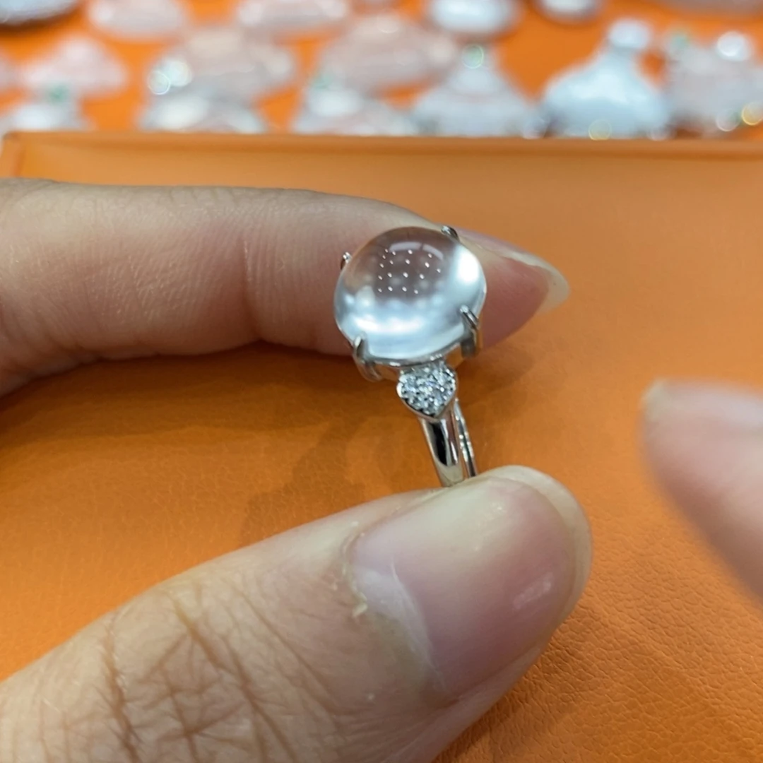 石英质玉吊坠(赠链)银S925镶嵌