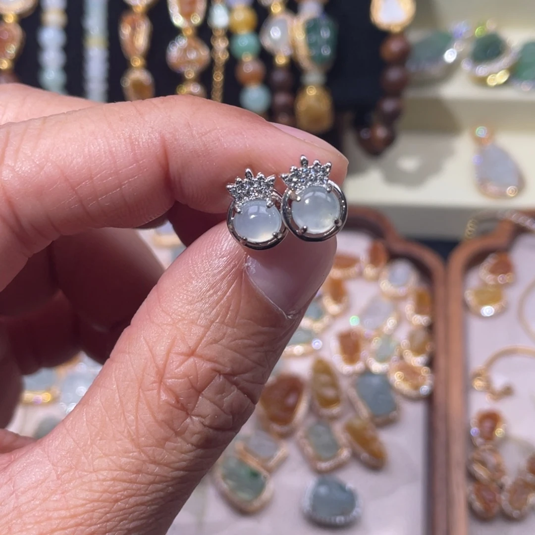 翡翠银S925镶嵌颈饰