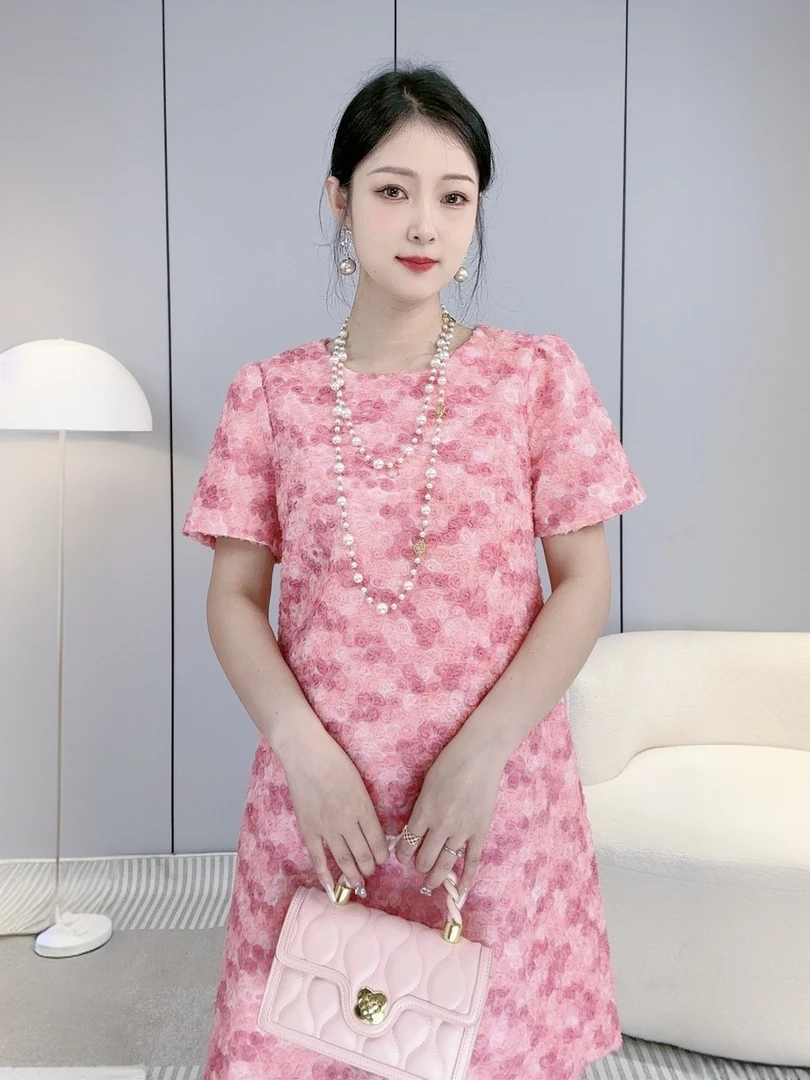 2025夏季时尚显瘦气质中长款新款