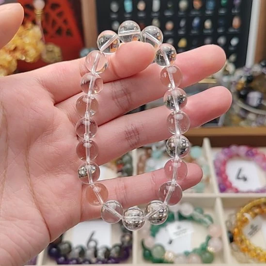 未镶嵌水晶手链绝美双A白水晶