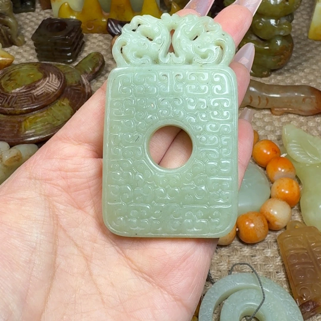 白玉菩提吊坠挂件