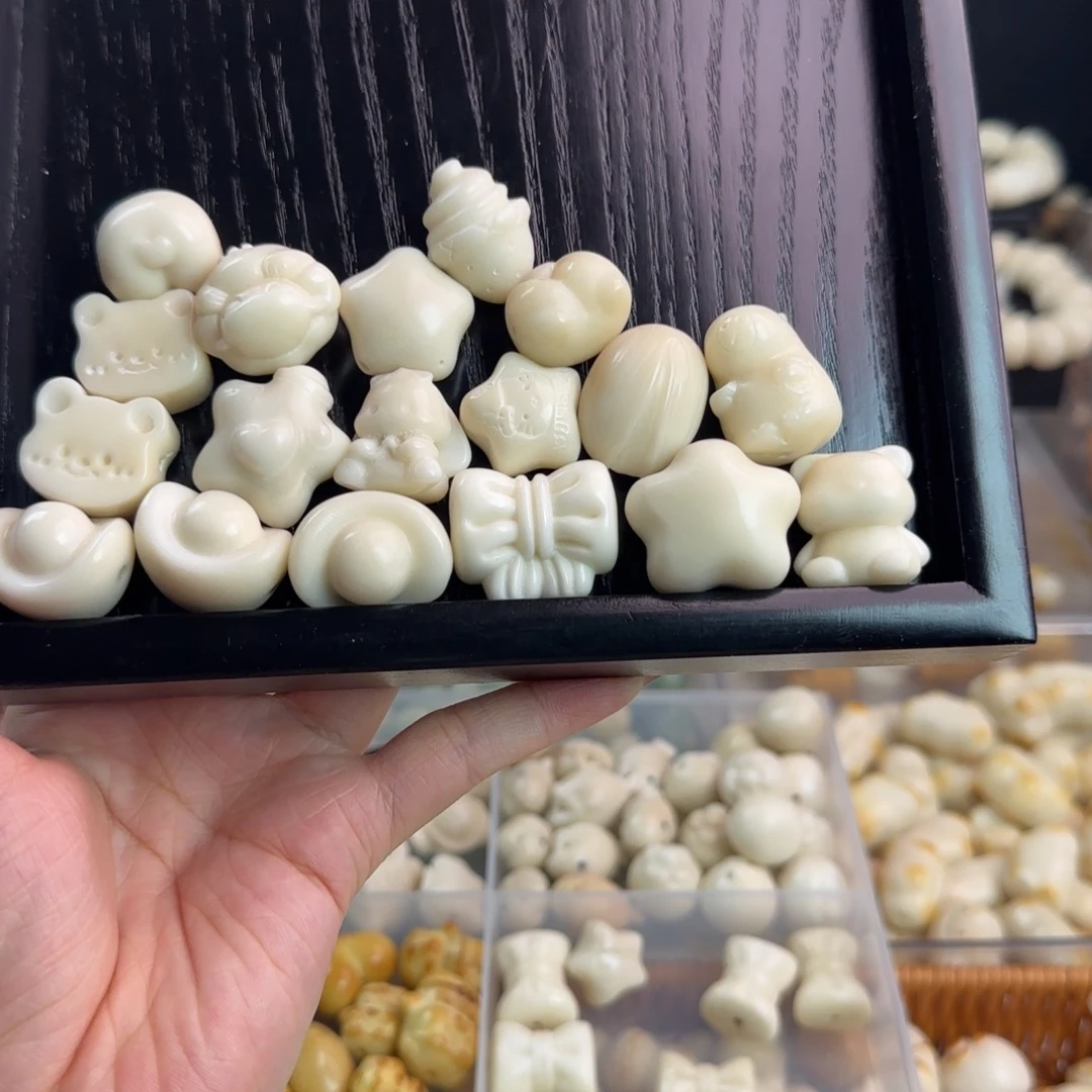 吊坠菩提根/象牙果微瑕牙果白色18颗