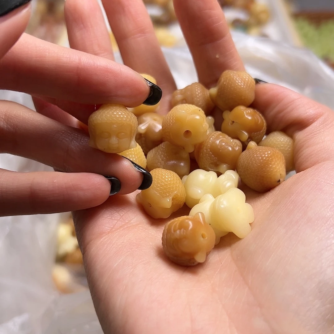 菩提根/象牙果吊坠10颗瑕疵佛头