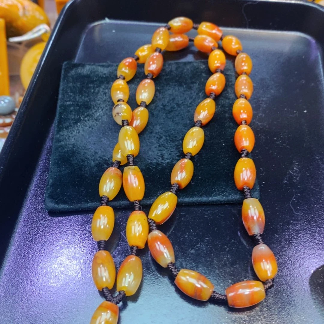 未镶嵌石英质玉（黄龙玉）吊坠(不含链)