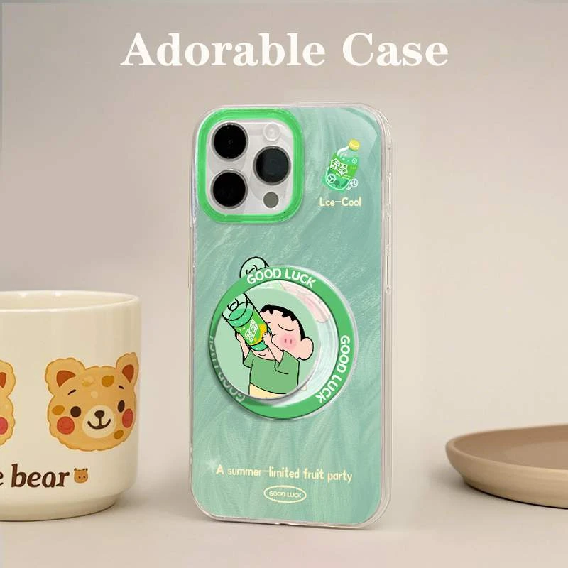 雷碧小新适用苹果16Pro华为mate60小米OPPO磁吸支架vivo手机壳