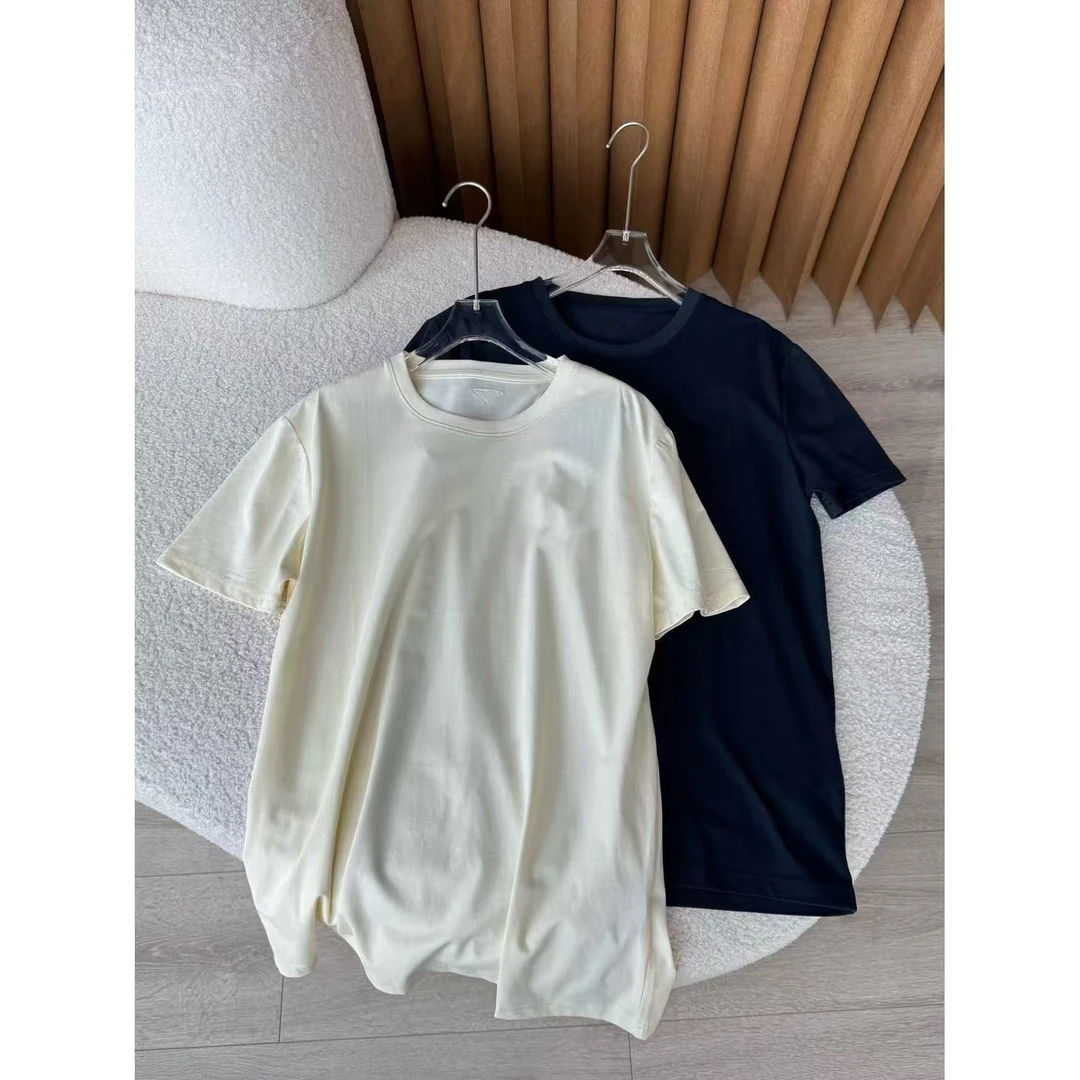 0172420 小普领后三角左胸刺绣新款T恤