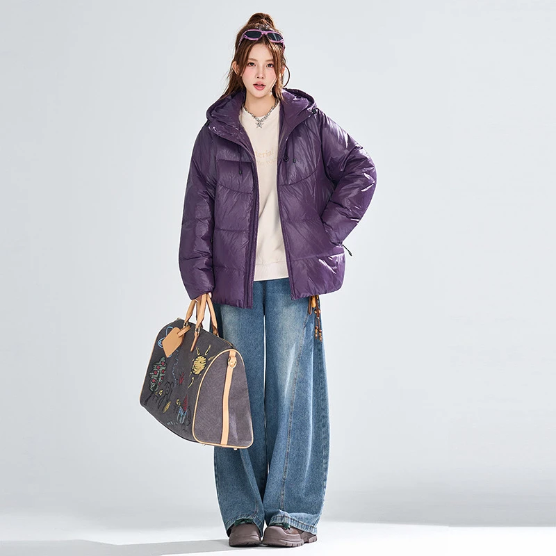 25AW冬季时尚潮流情侣宽松羽绒服