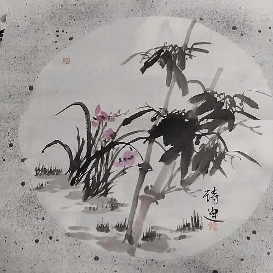 郭诗迪老师作品，约49乘99厘米，有轻微折痕