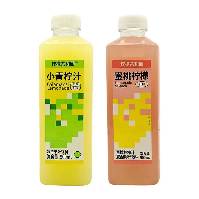 【25年6月27到期】2瓶柠檬共和国蜜桃柠檬汁900ml