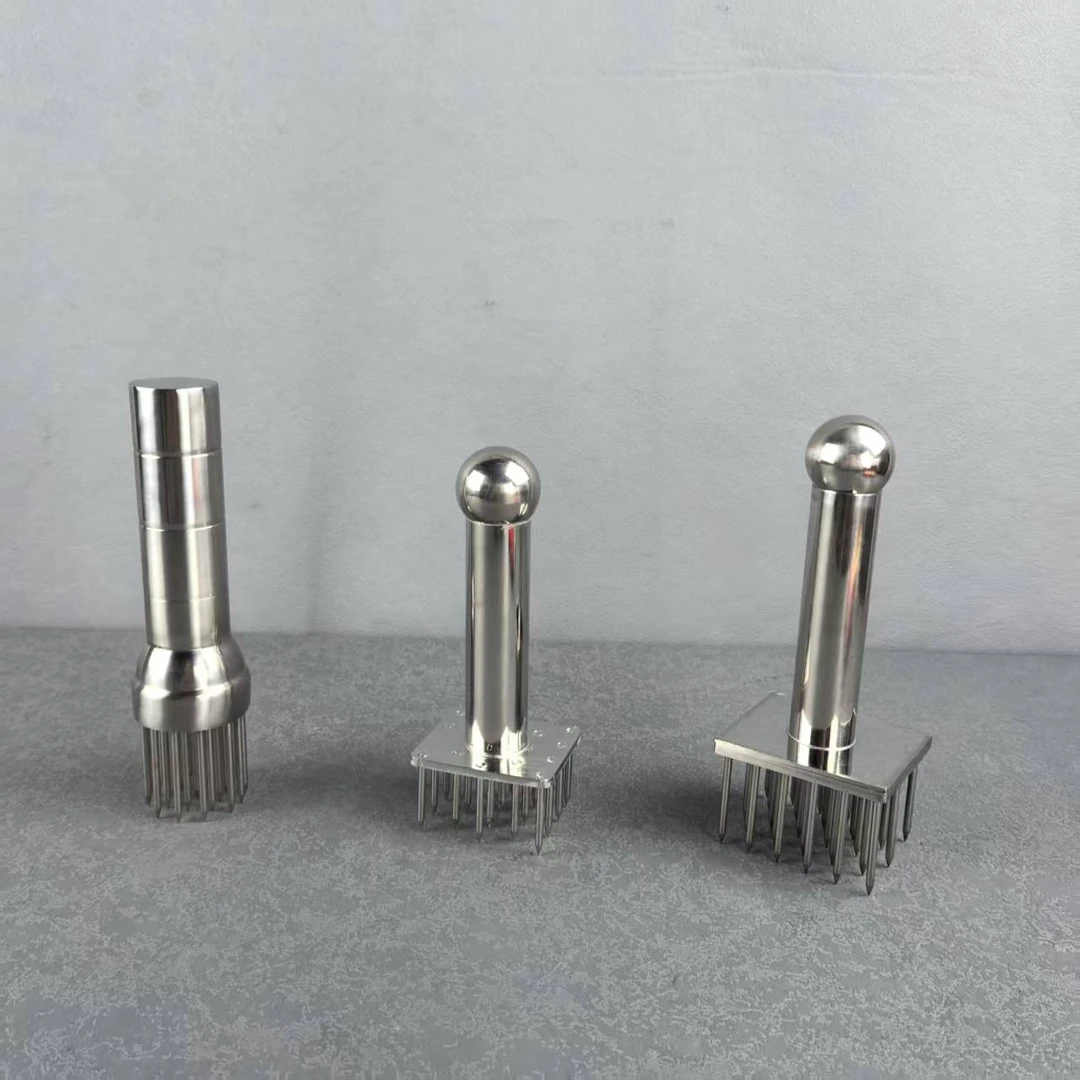 商用不锈钢猪皮松肉针孔器钢钉牛排猪肉扣肉松肉器扎肉器嫩肉加厚