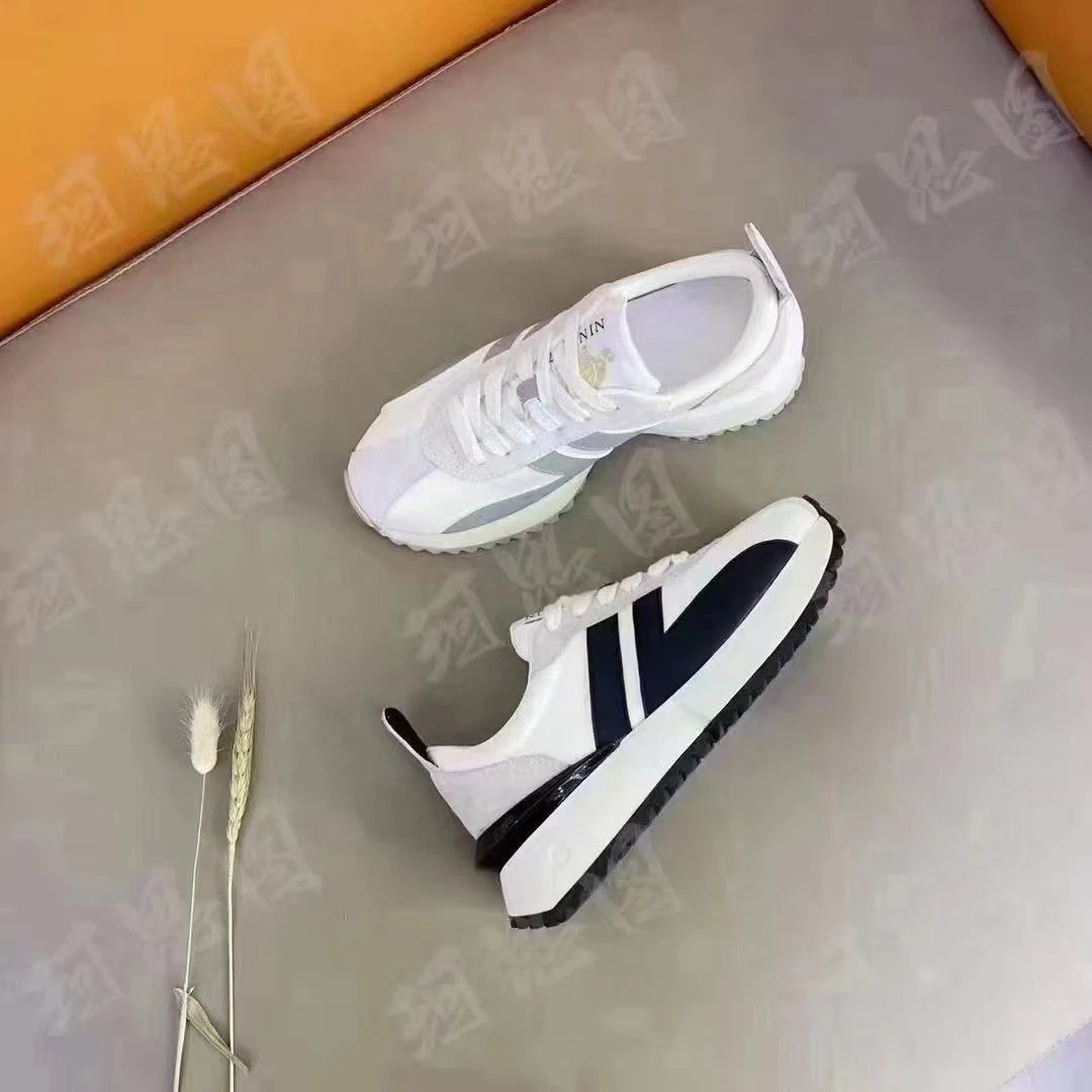 3018-1 春季女单鞋透气休闲运动鞋百搭轻便老爹鞋真皮厚底