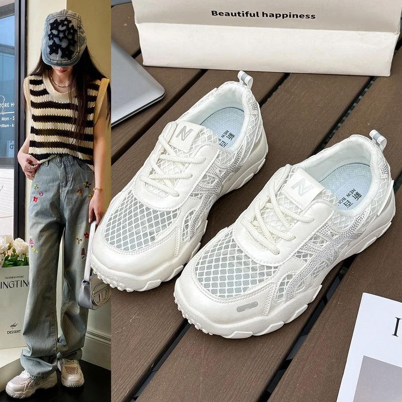 NEW BOLUNE/新百伦ins街头女鞋透气夏季网红时尚休闲鞋潮流德训鞋