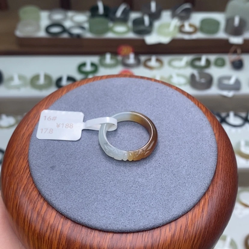 【闪购商品】未镶嵌戒指和田玉  和田玉戒 16-5