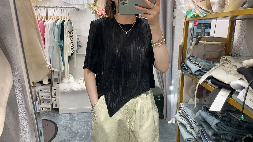 蕊蕊家夏季断码防晒短袖