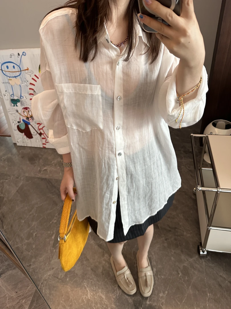 【ZHANGDAYUN】33188#【ins博主防晒衬衣】