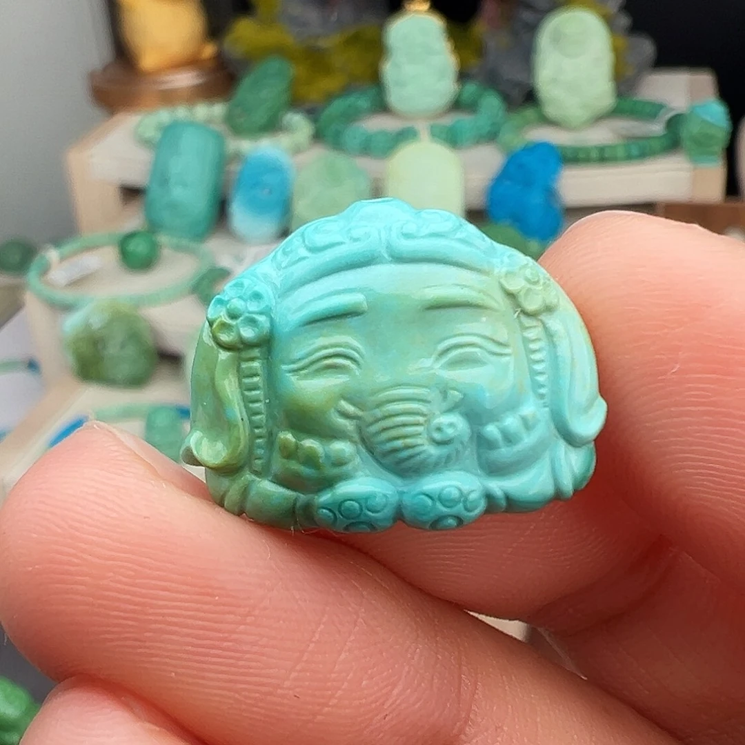 绿松石未镶嵌主播万珍