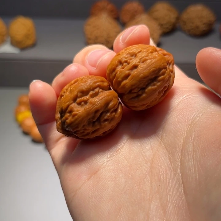 把件文玩核桃方墩374