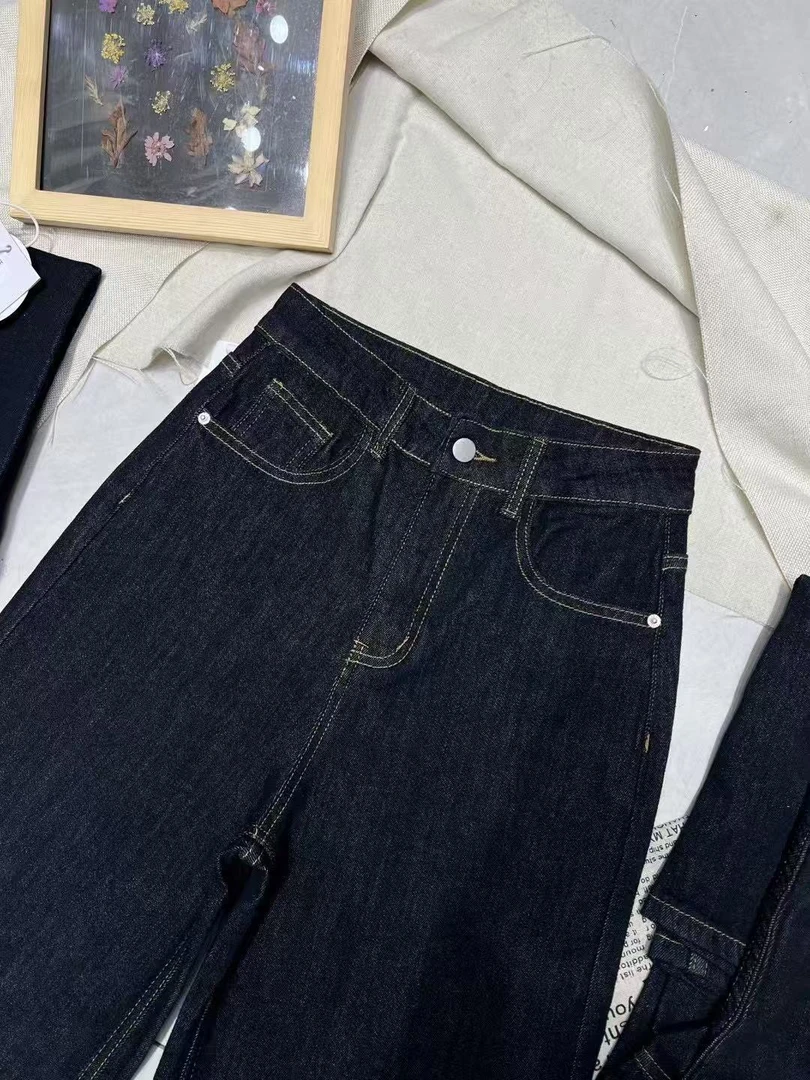 滨莉家9182-9【重磅推荐】春季时尚超柔软牛仔九分阔腿奶奶裤