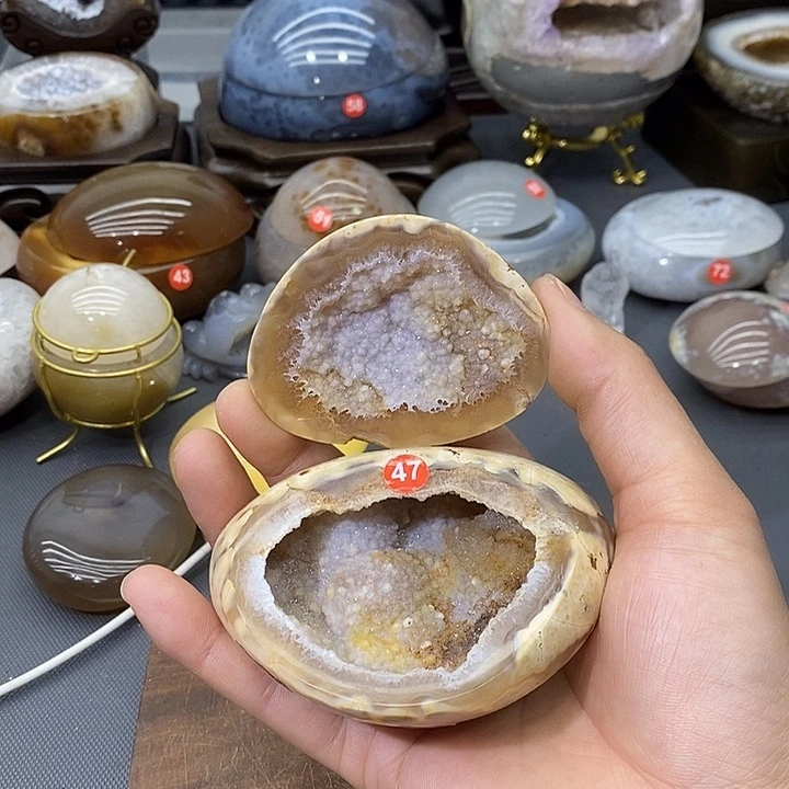 紫晶未镶嵌摆件聚宝盆