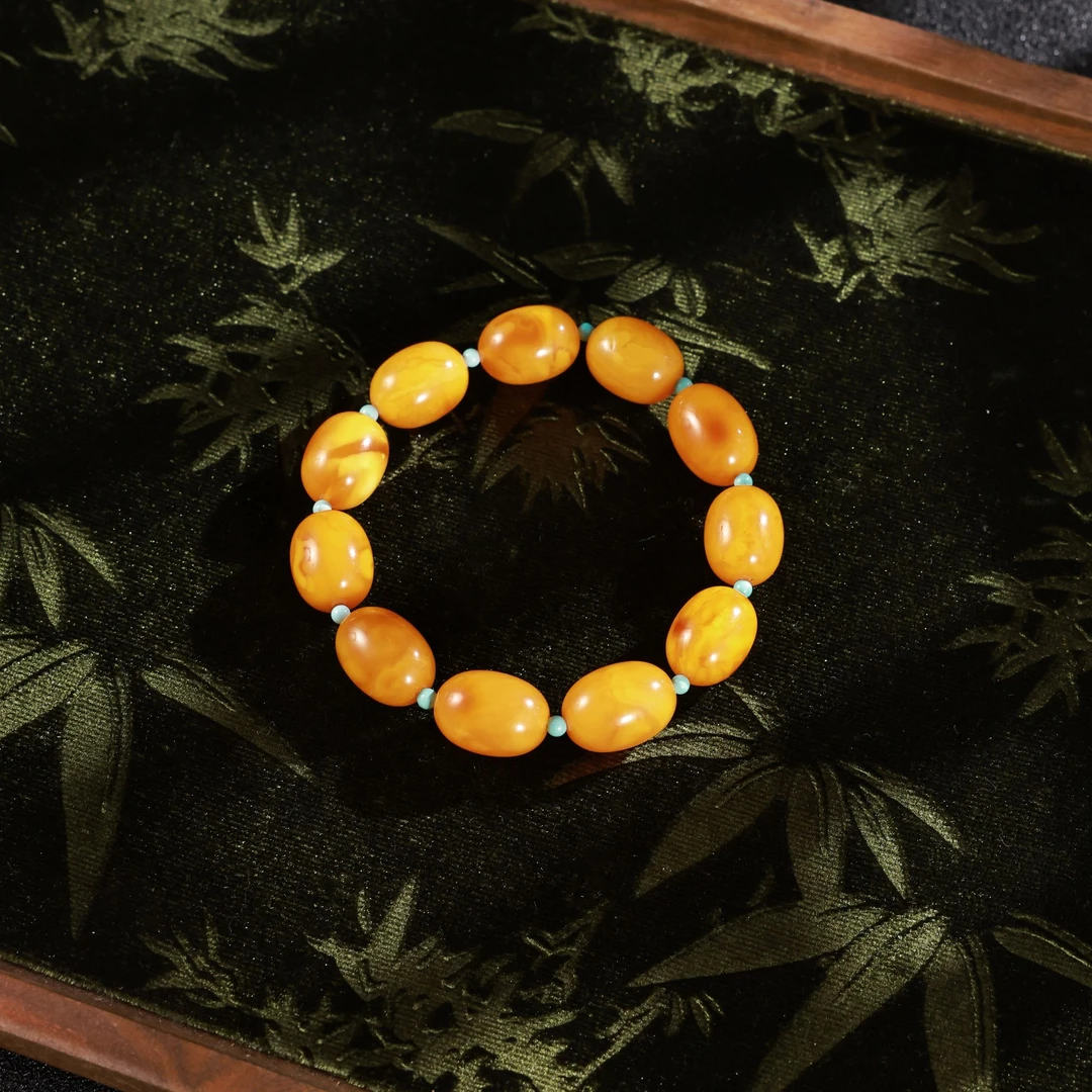 【早得福】心如珠宝 蜜蜡枣珠手串