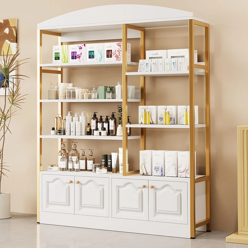 【1672人收藏】美容院展示柜美甲油胶展示架化妆品落地多层置2025