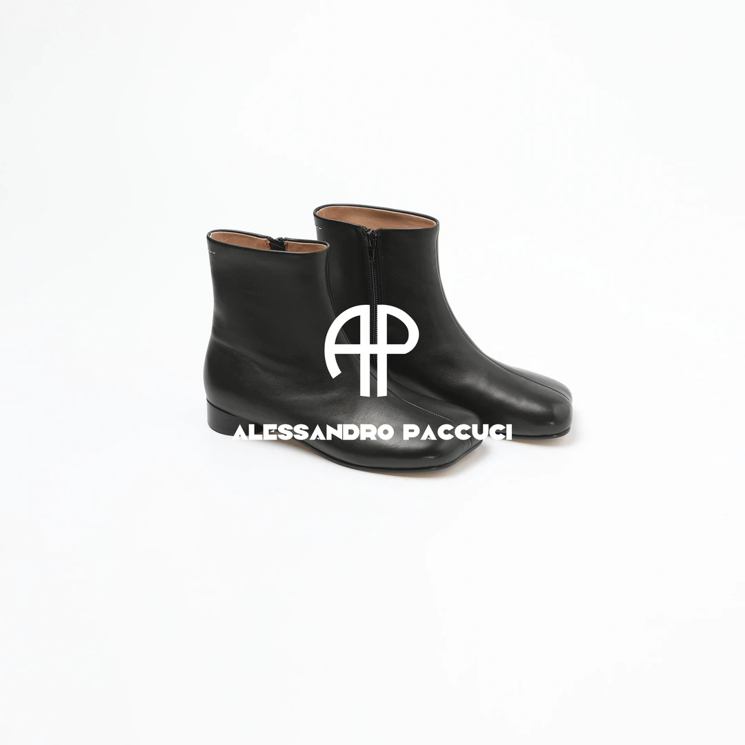 AP洛哥53110XH进口羊皮异型带跟短靴时尚百搭休闲鞋【意大利底】