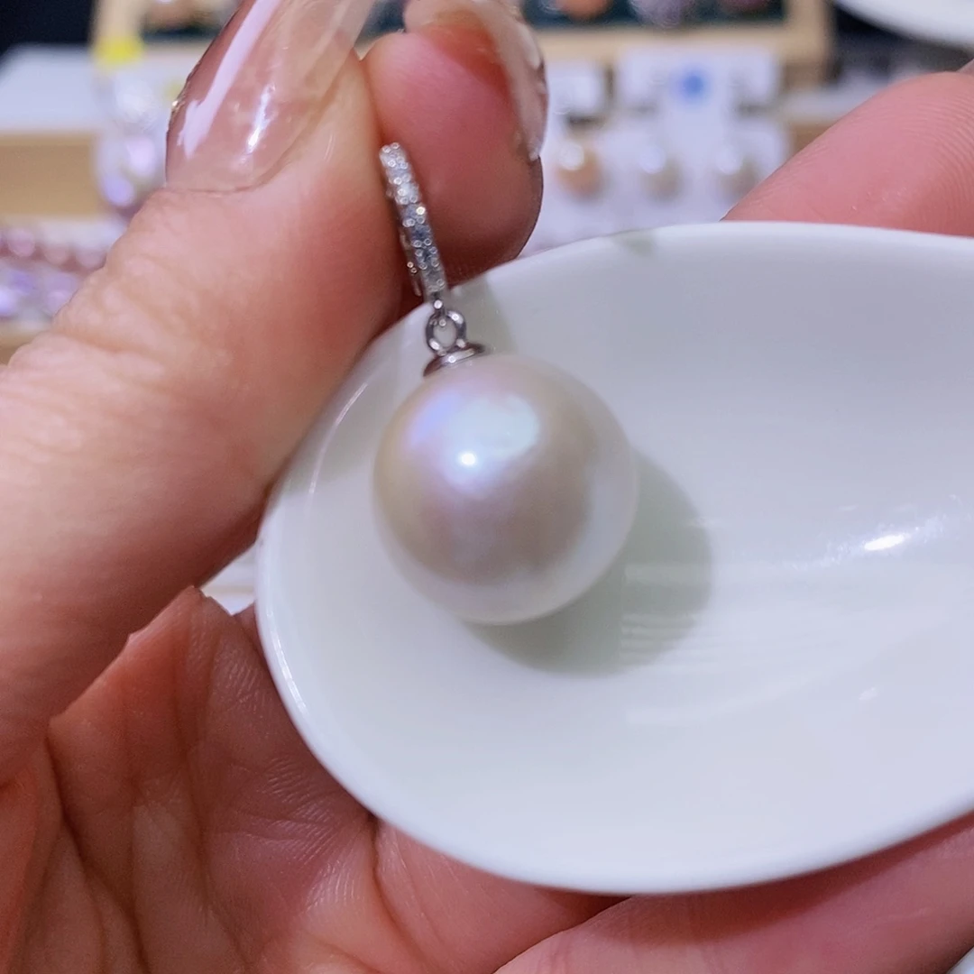 淡水珍珠颈饰银S925镶嵌