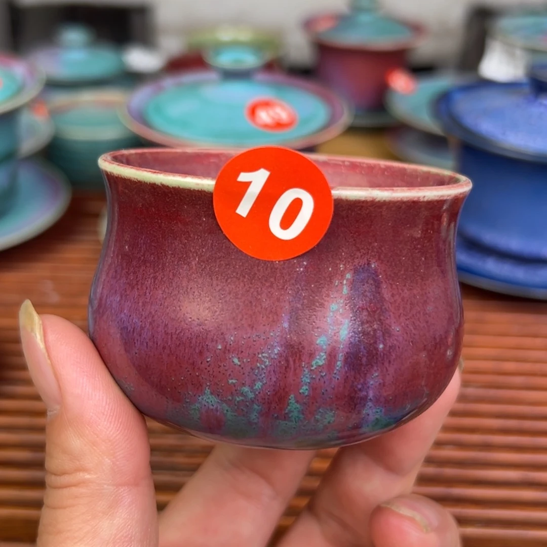 手工制作钧窑茶器