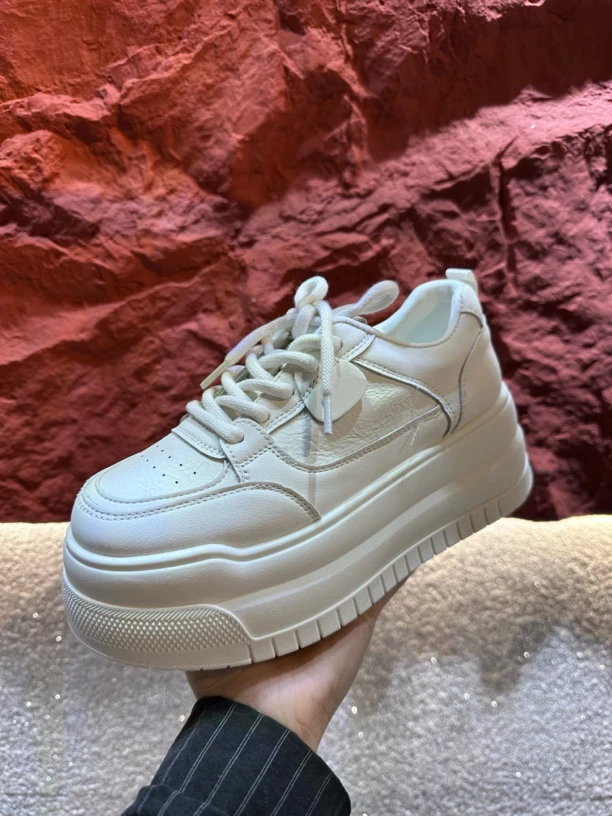 5502韩版鞋复古厚底板鞋女秋季新款运动休闲百搭拼色小白鞋女