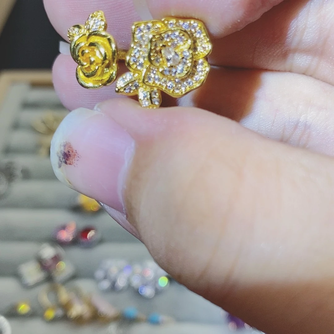 【闪购商品】水晶戒指银S925镶嵌