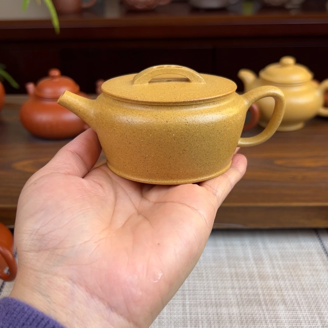 紫砂茶壶黄金段汉瓦全手150cc