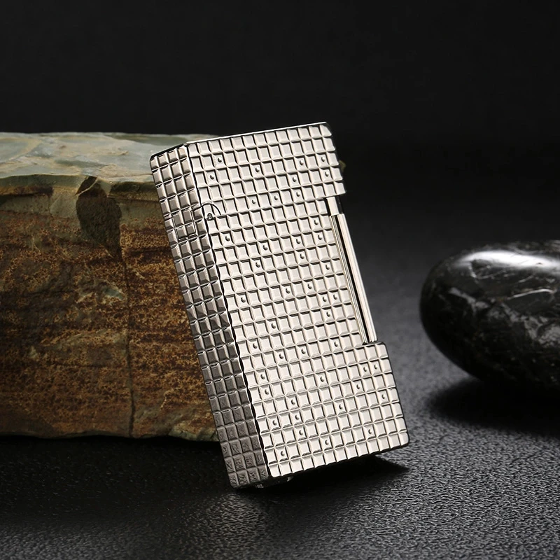 法国都柏特充气打火机专柜正品全铜高端朗声侧滑轮国潮正品朗声