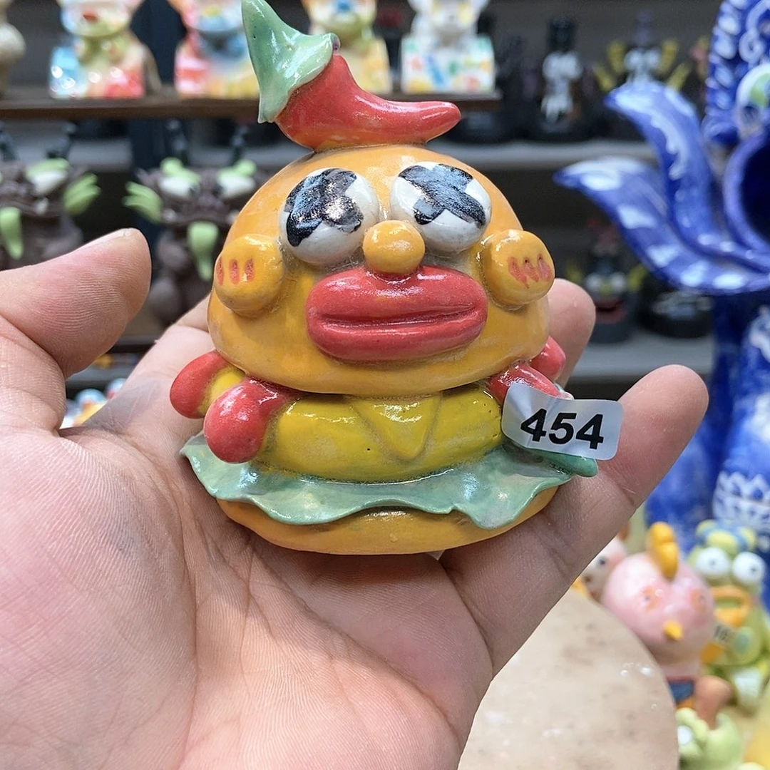 摆件手工抽象陶瓷摆件微瑕福利454