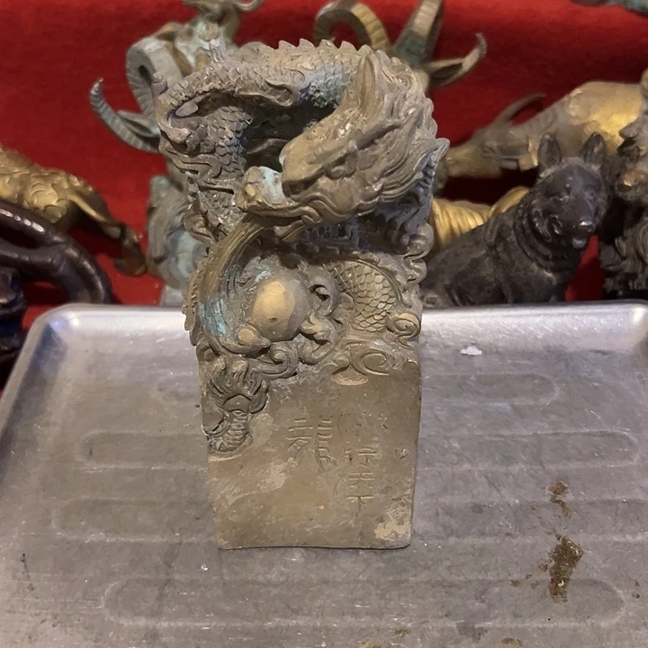 黄铜摆件，文房工艺品摆件