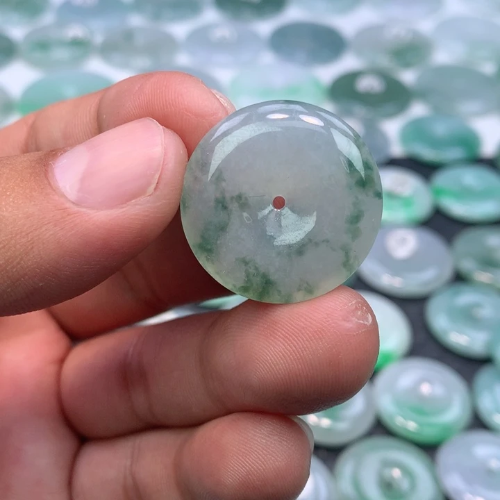 翡翠未镶嵌颈饰缅甸天然A货翡翠26.2-5.8