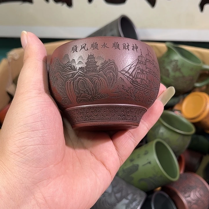 茶杯紫砂全手工紫砂主人杯
