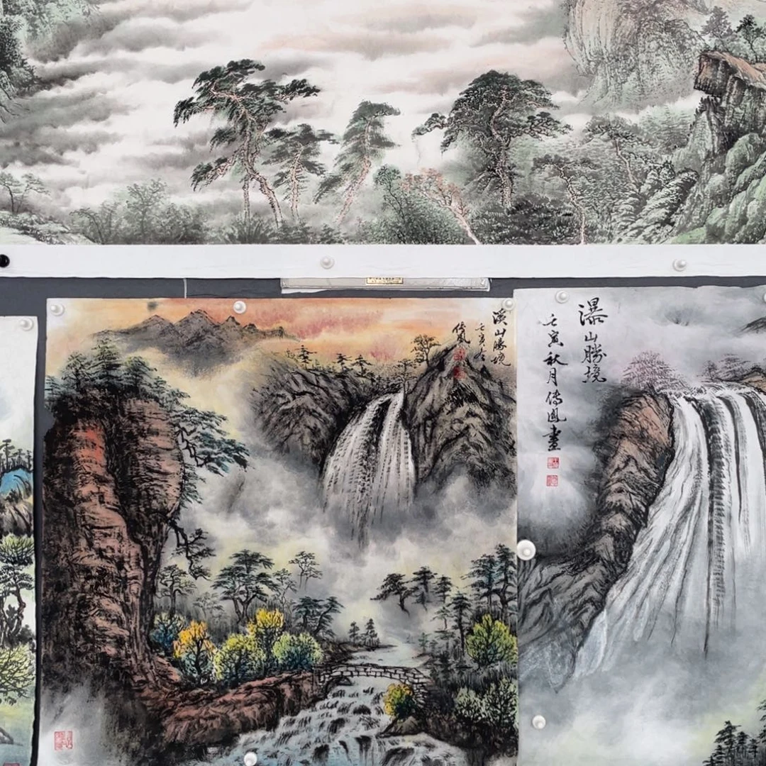 国画王传凤老师绘画