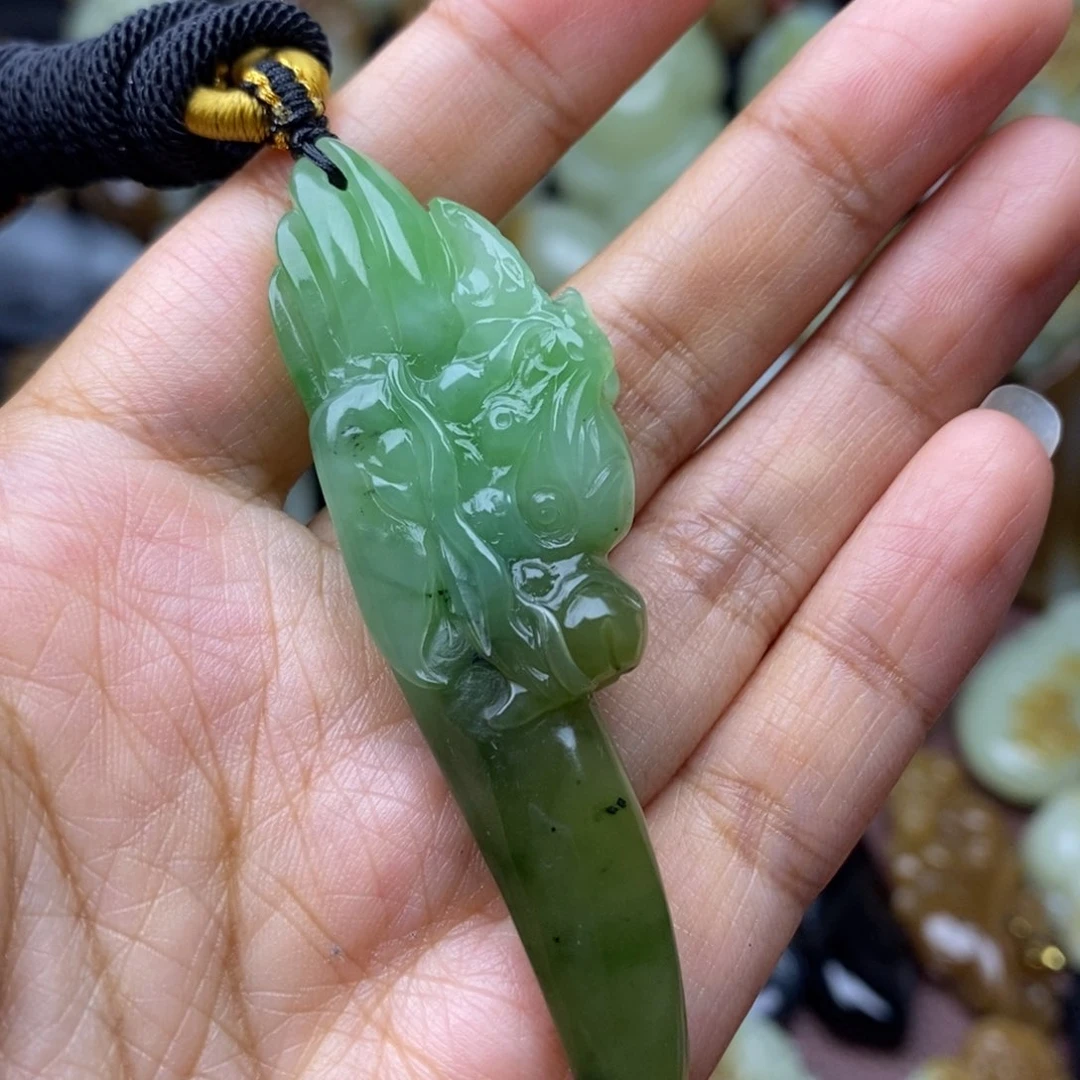 项链未镶嵌和田玉（糖玉）