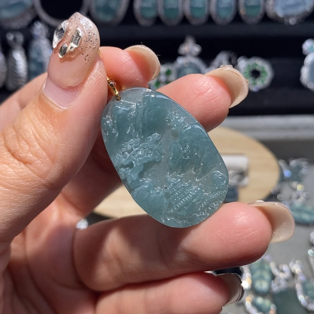 翡翠项链未镶嵌翡翠