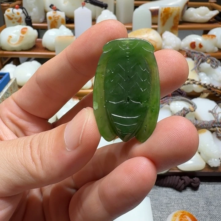 和田玉未镶嵌挂件赏*阁