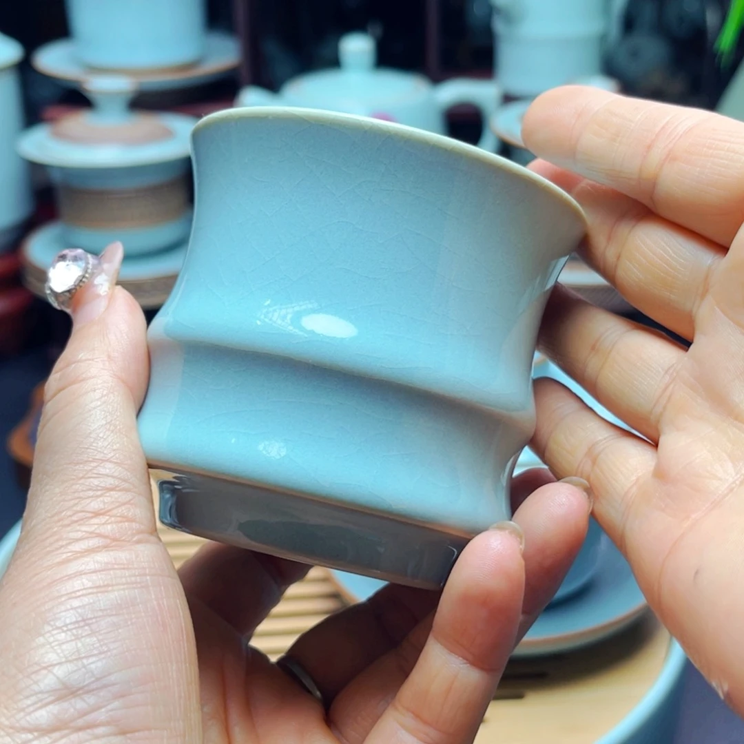 【闪购商品】汝州单壶，杯，天青，杯