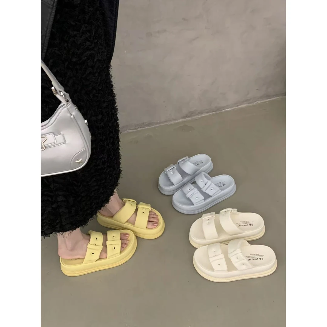 夏休闲款法式拖鞋女新款配裙子仙女风拖鞋T93